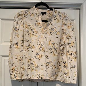 J Crew Floral Print Women's Top